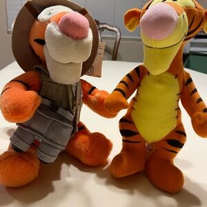 Disney Tigger Plush Toy Duo - Orange and Yellow